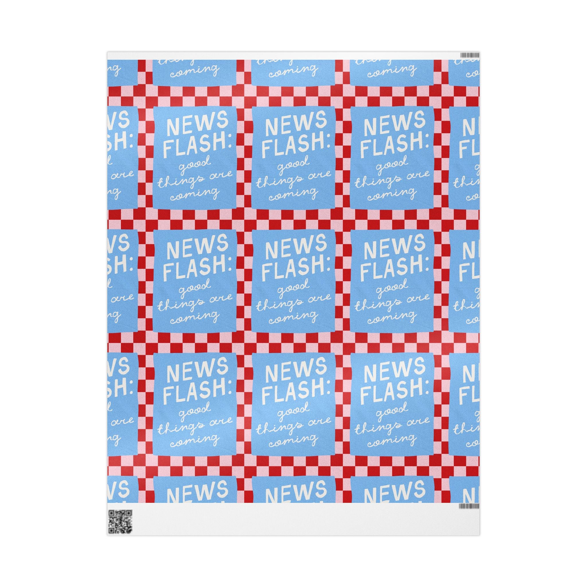 News Flash Wrapping Paper