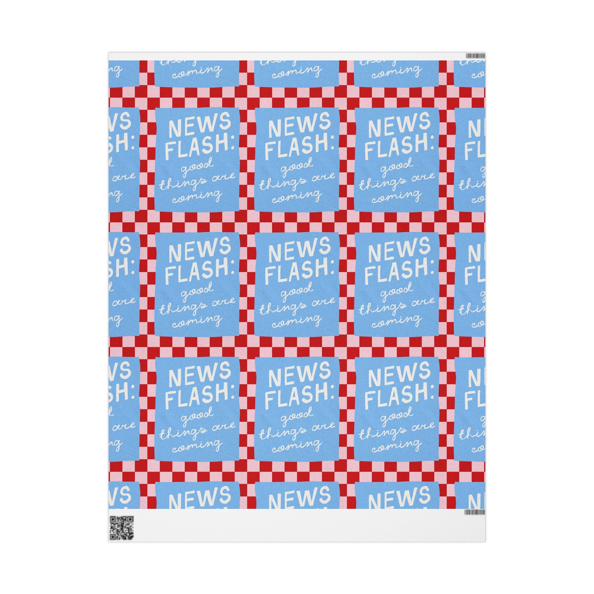 News Flash Wrapping Paper
