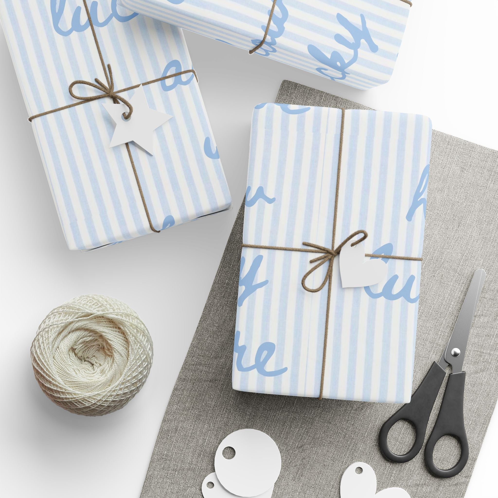 Lucky (Blue) Wrapping Paper