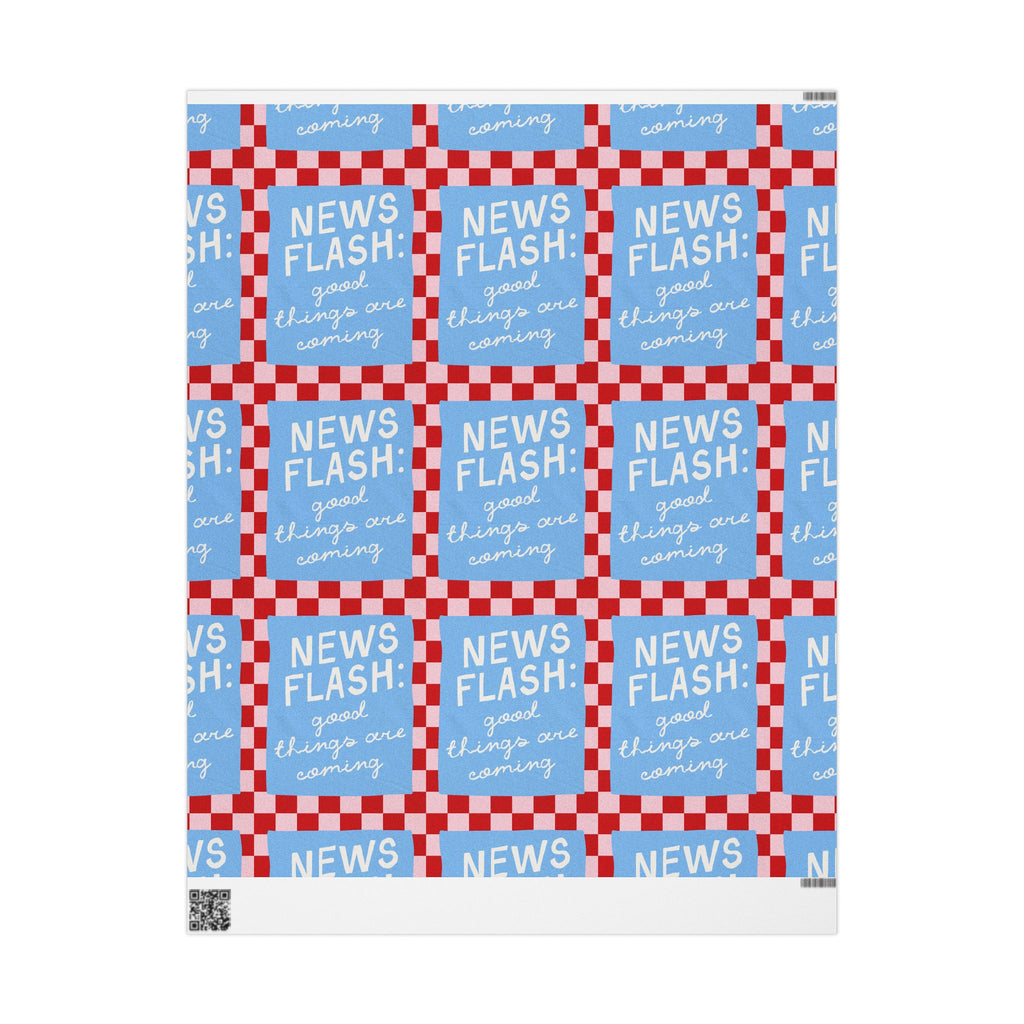 News Flash Wrapping Paper